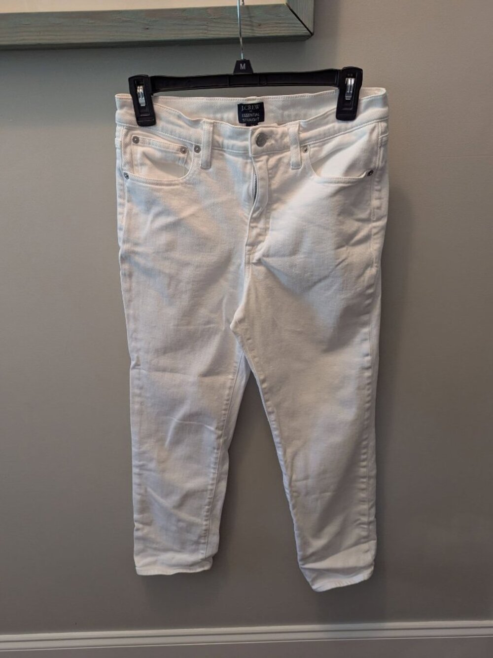 28 30 J Crew White cropped jeans